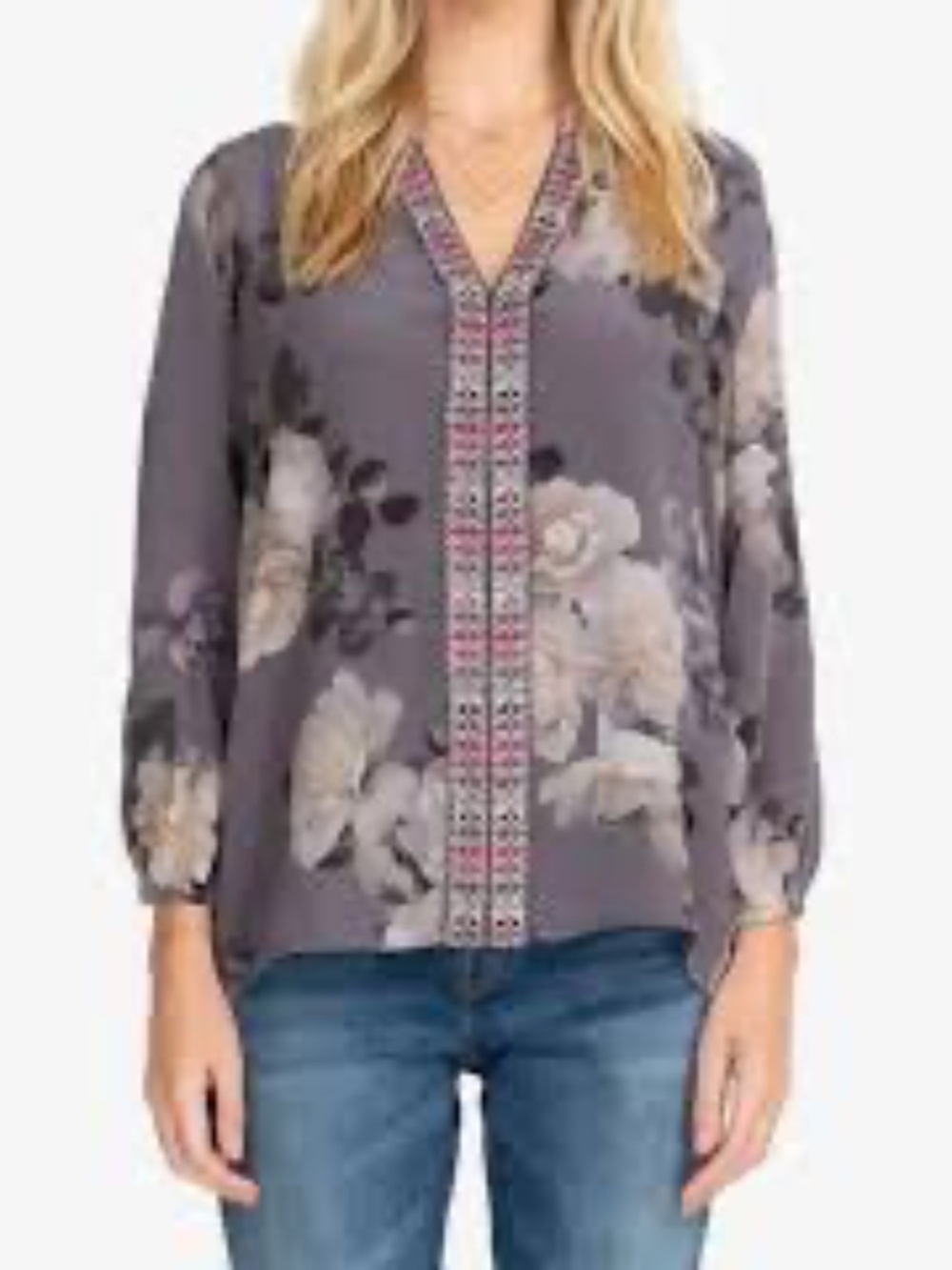 Johnny Was Workshop Paris Silk Blouse - Medium